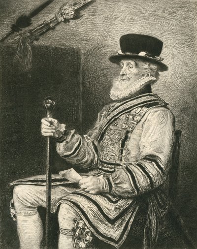 Ein Yeoman der Garde von John Everett Millais